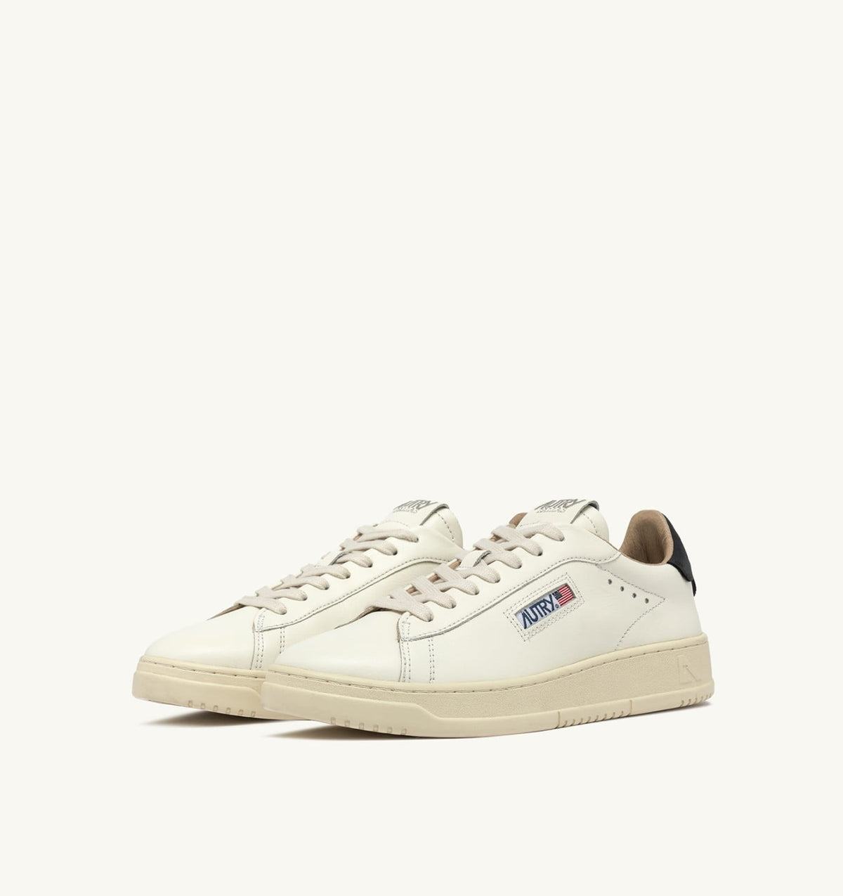 Man DALLAS LOW SNEAKERS IN WHITE AND SPACE LEATHER