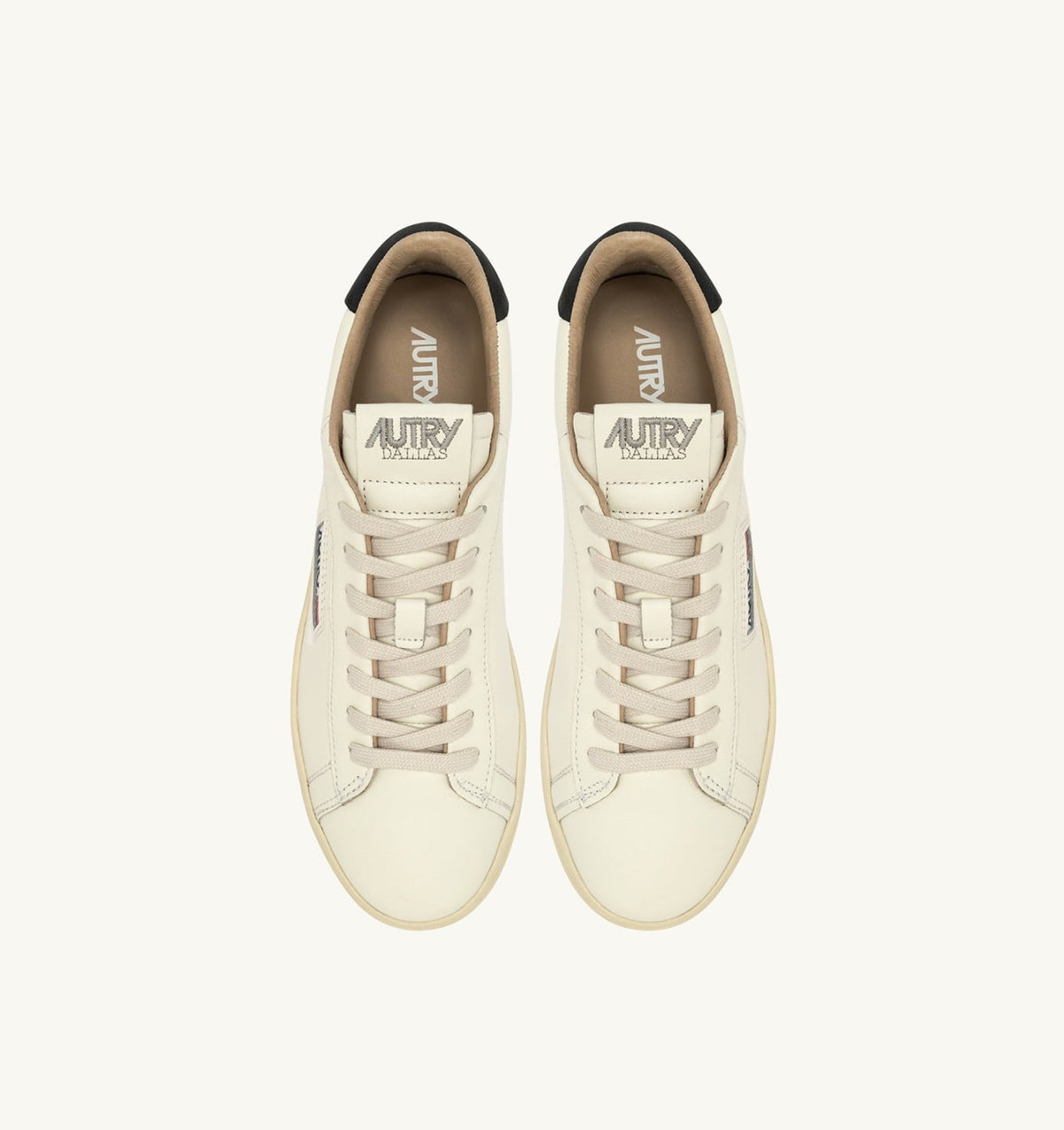Man DALLAS LOW SNEAKERS IN WHITE AND SPACE LEATHER