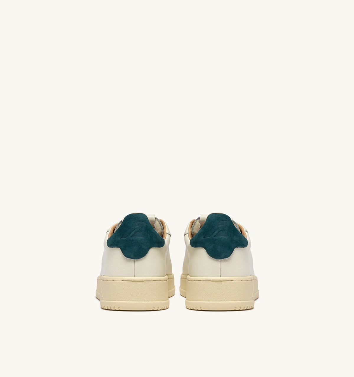 Man DALLAS LOW SNEAKERS IN MARSHMALLOW AND DARK SEA LEATHER