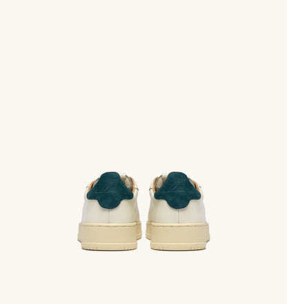 Man DALLAS LOW SNEAKERS IN MARSHMALLOW AND DARK SEA LEATHER
