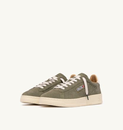 Man DALLAS LOW SNEAKERS IN SMOKED GREEN SUEDE