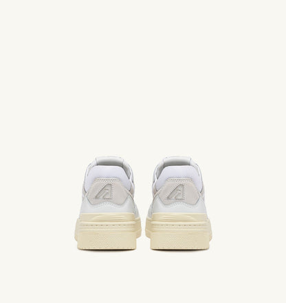 Man CLC LOW SNEAKERS IN WHITE AND SUEDE LEATHER