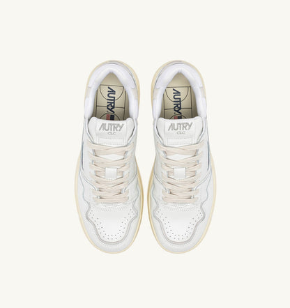 Man CLC LOW SNEAKERS IN WHITE AND SUEDE LEATHER