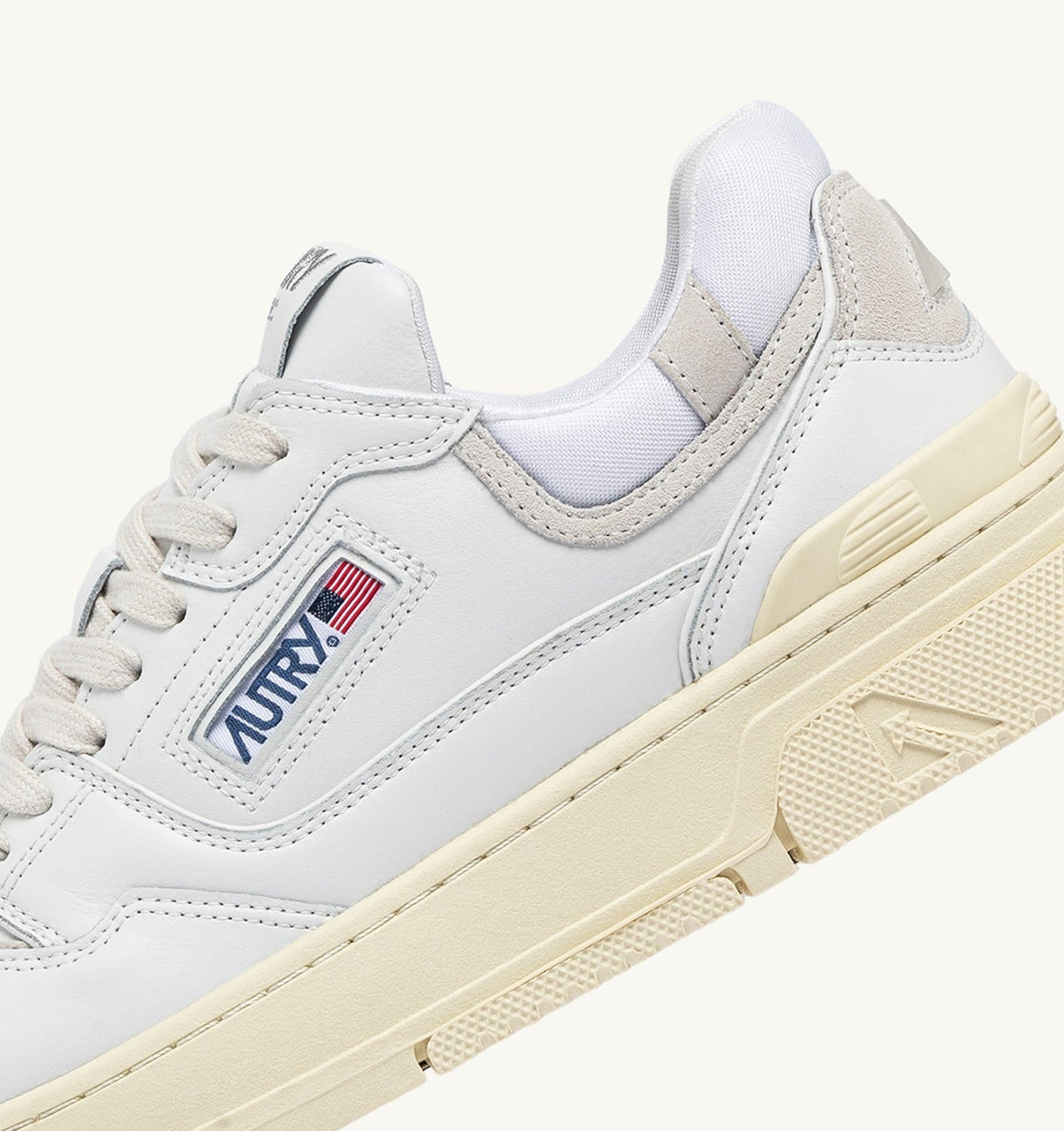 Man CLC LOW SNEAKERS IN WHITE AND SUEDE LEATHER