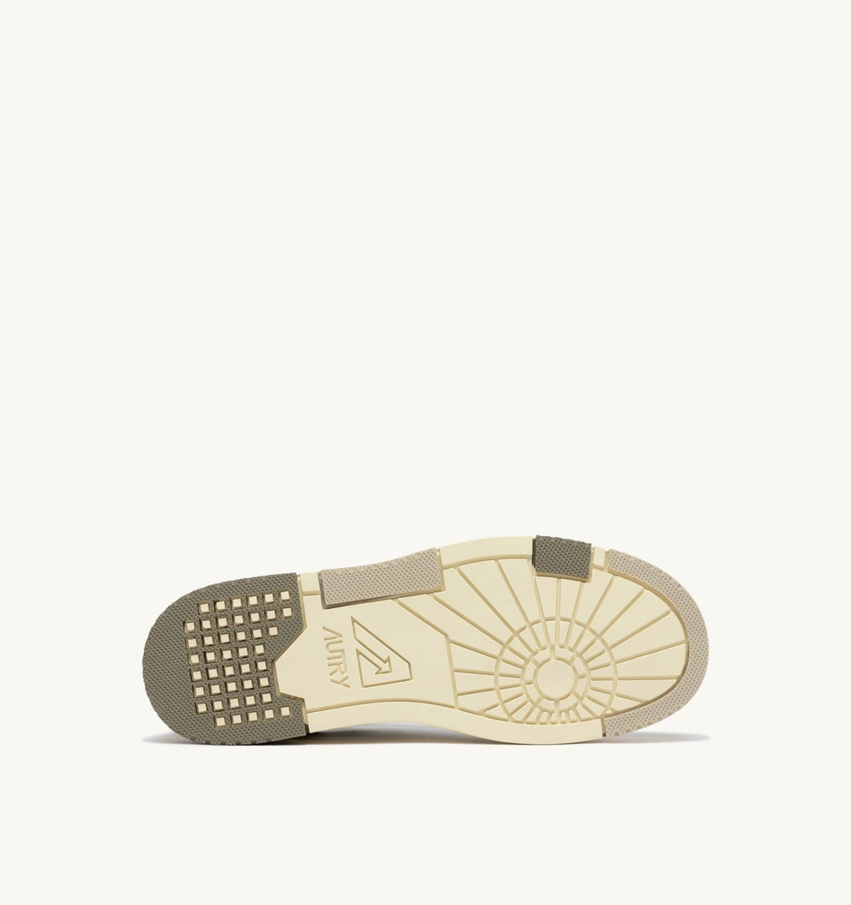 Man SNEAKERS CLC LOW IN WHITE PELICAN AND COVERT GREEN LEATHER AND SUEDE