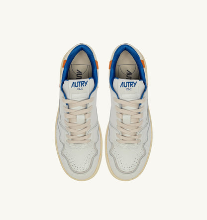 Man SNEAKERS CLC LOW IN WHITE AND FANTA LEATHER