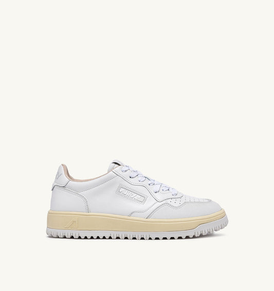 Man GOLF LOW SNEAKERS IN WHITE LEATHER