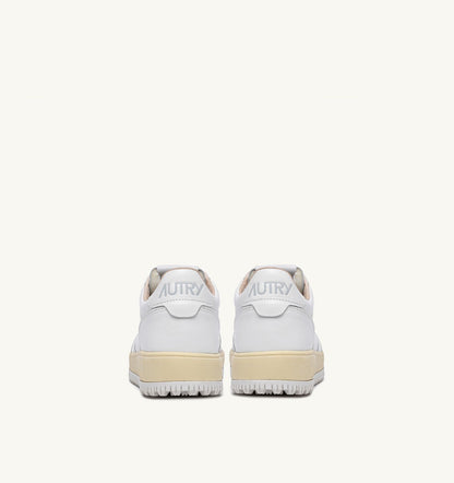 Man GOLF LOW SNEAKERS IN WHITE LEATHER