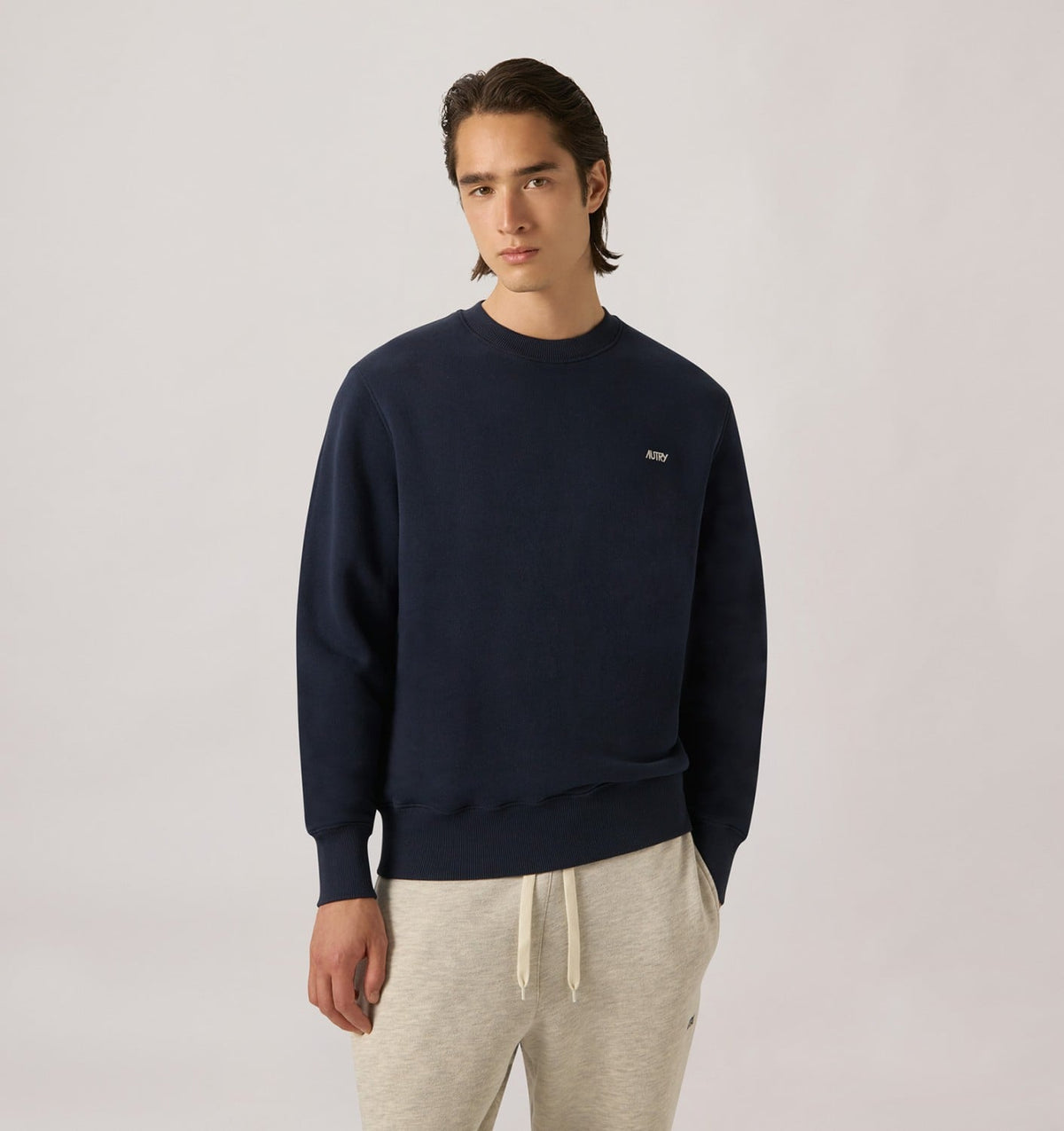 Man EMBROIDERED LOGO CREWNECK SWEATSHIRT MAN