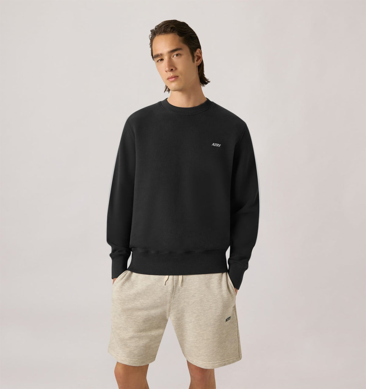 Man CREWNECK SWEATSHIRT WITH EMBROIDERED LOGO FOR MAN