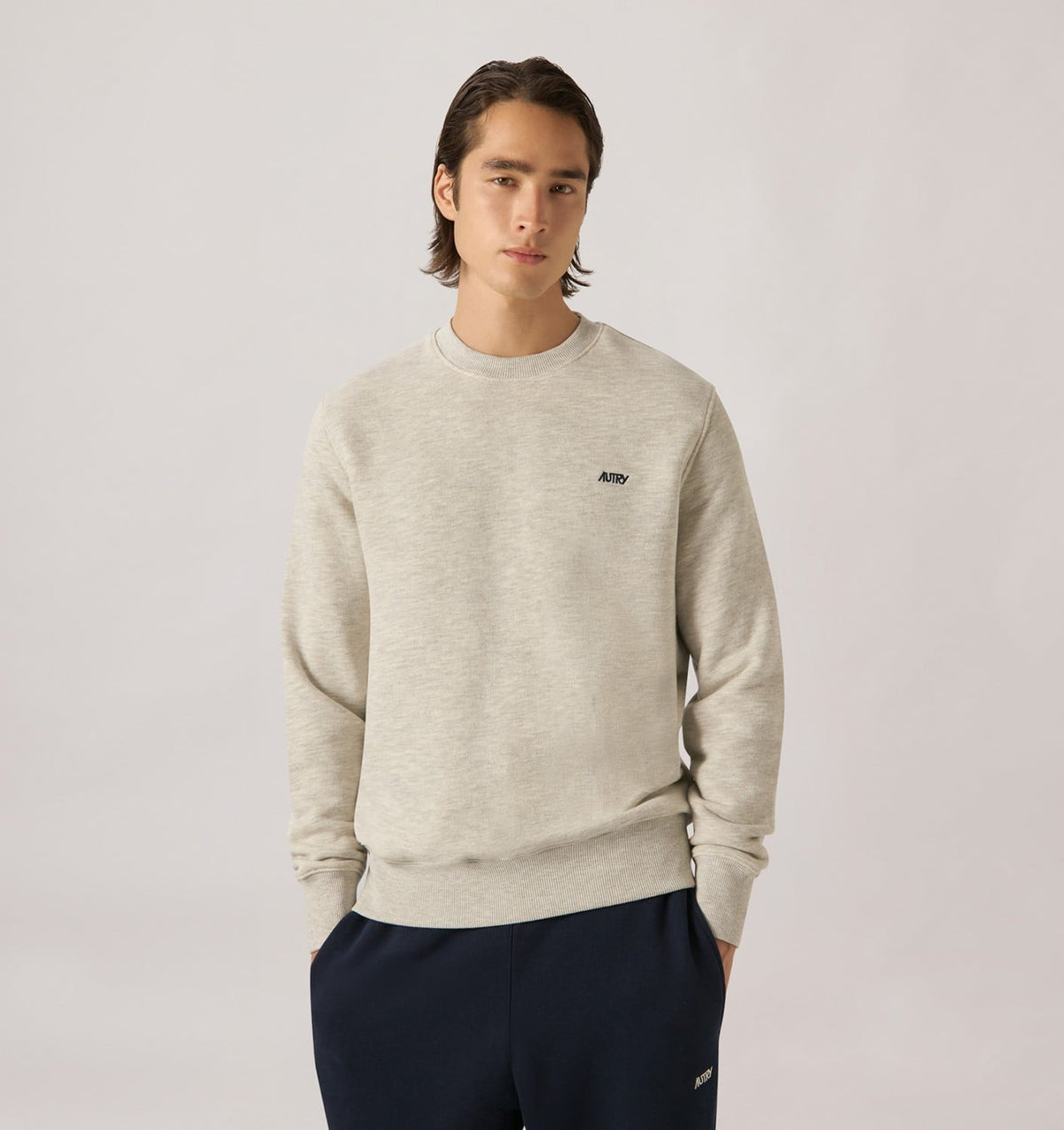 Man EMBROIDERED LOGO CREWNECK SWEATSHIRT MAN
