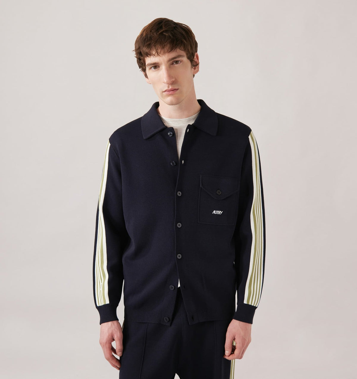 Man KNITTED VISCOSE SHIRT JACKET MAN