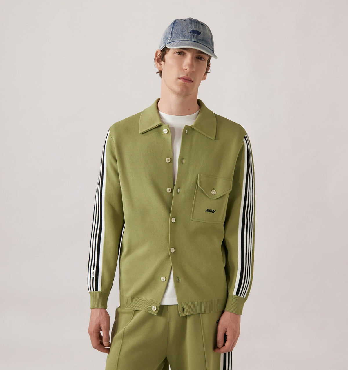 Man KNITTED VISCOSE SHIRT JACKET MAN