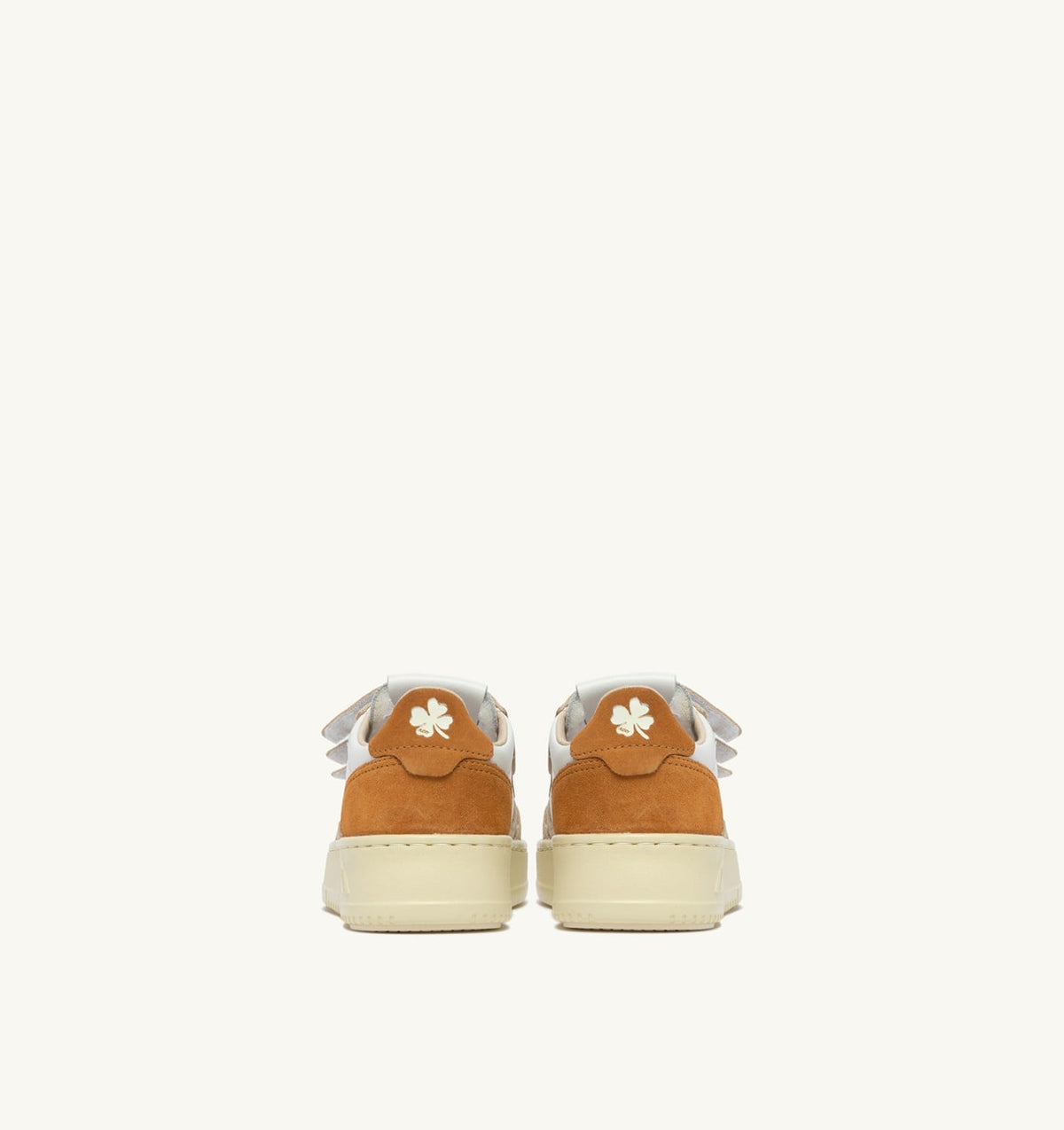 Kid MEDALIST KIDSTRIPES SNEAKERS IN WHITE LEATHER AND BROWN MUSCAT AND SAND SUEDE