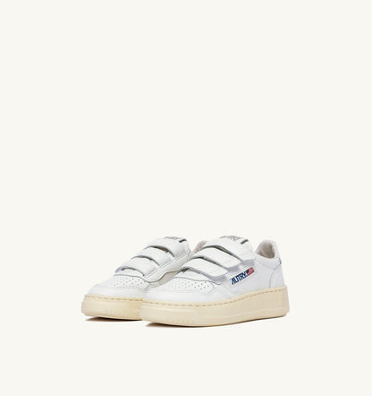 Kid MEDALIST KIDSTRIPES LOW SNEAKERS IN WHITE LEATHER