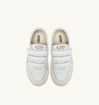 Kid MEDALIST KIDSTRIPES LOW SNEAKERS IN WHITE LEATHER