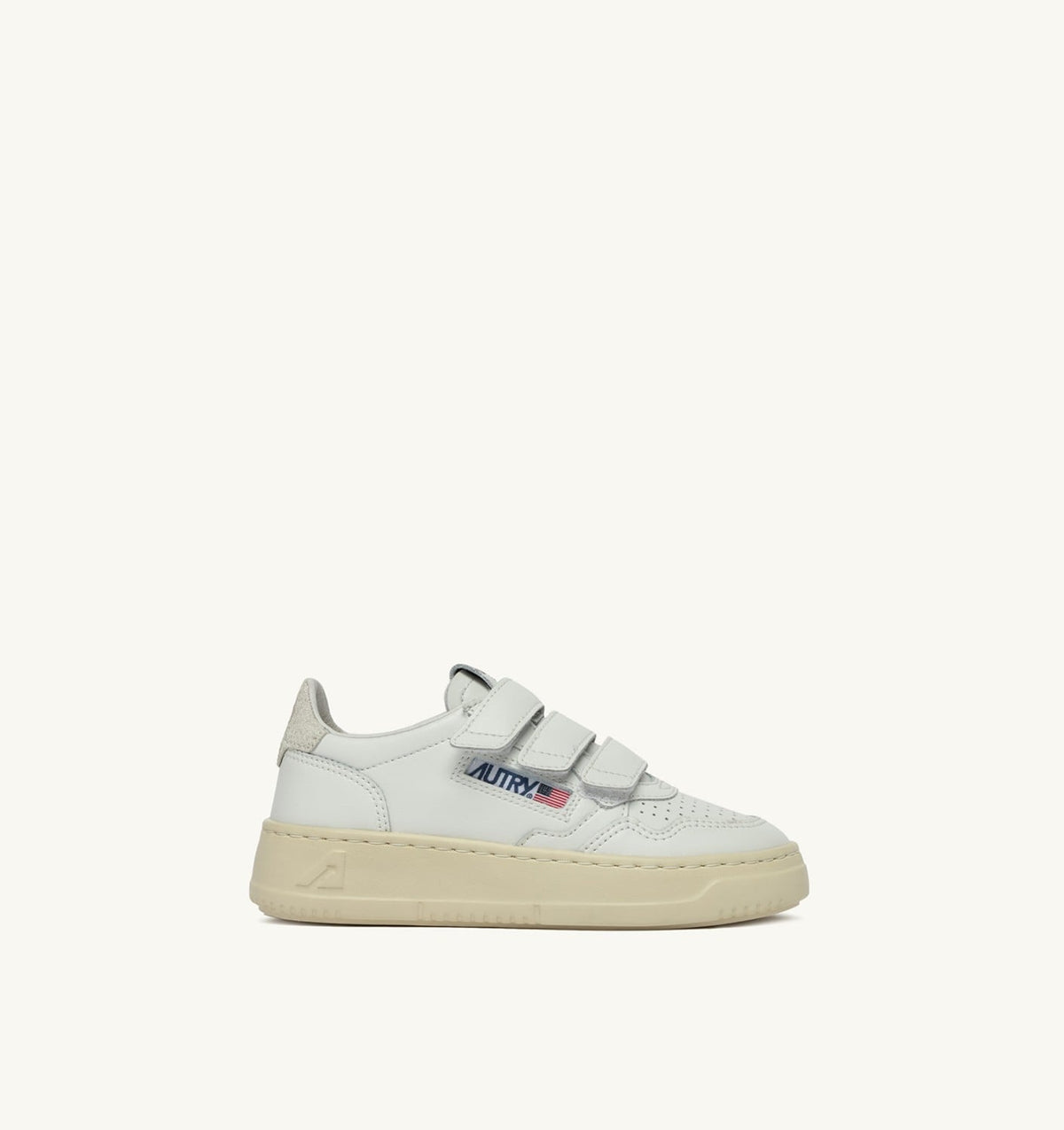 Kid MEDALIST LOW KIDSTRIPES SNEAKERS IN LEATHER COLOR WHITE AND GLITTER