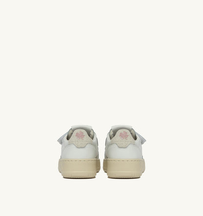 Kid MEDALIST LOW KIDSTRIPES SNEAKERS IN LEATHER COLOR WHITE AND GLITTER