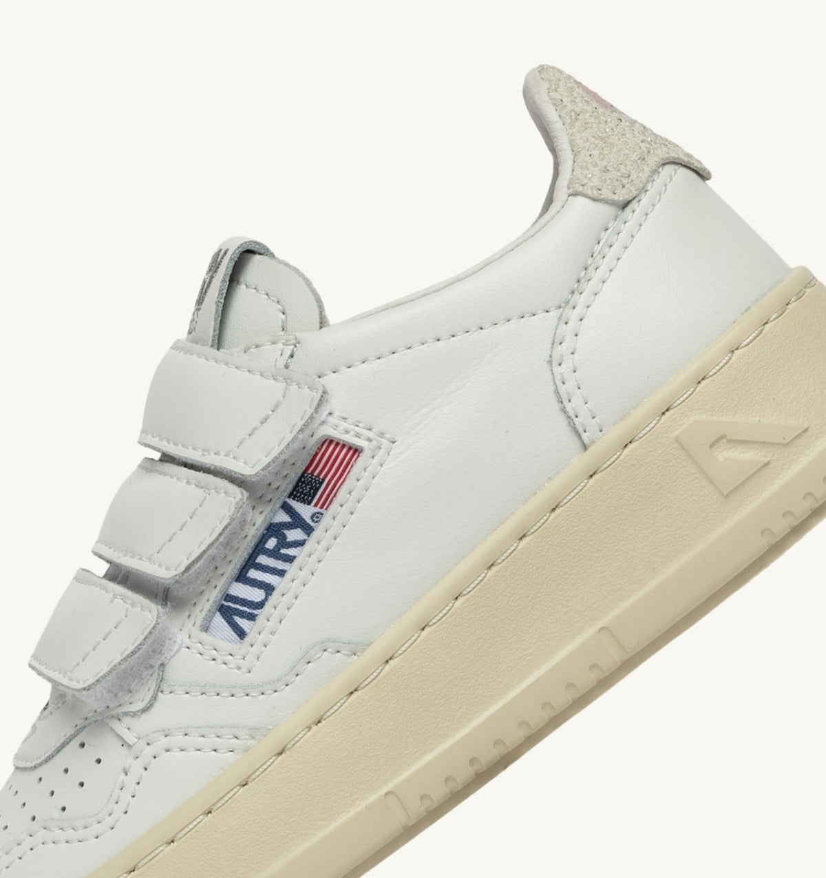 Kid MEDALIST LOW KIDSTRIPES SNEAKERS IN LEATHER COLOR WHITE AND GLITTER