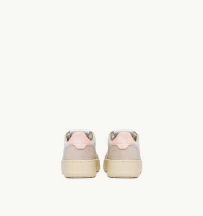 Kid MEDALIST KIDS LOW SNEAKERS IN WHITE AND CREOLE PINK SUEDE