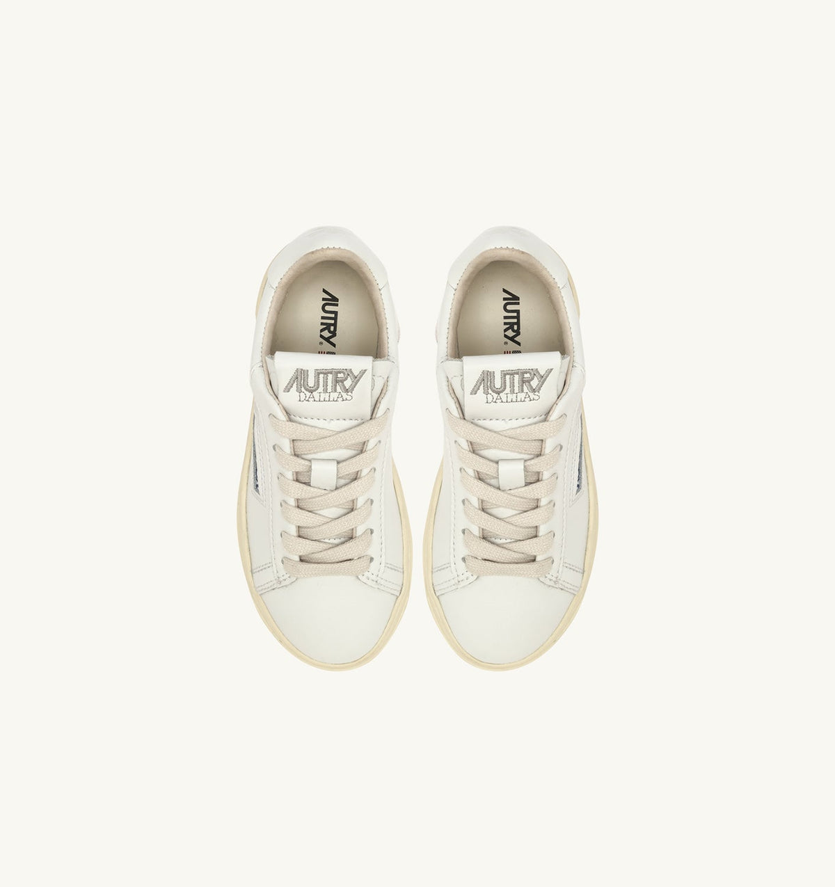 Kid DALLAS KIDS LOW SNEAKERS IN WHITE LEATHER