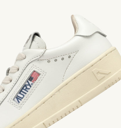 Kid DALLAS KIDS LOW SNEAKERS IN WHITE LEATHER