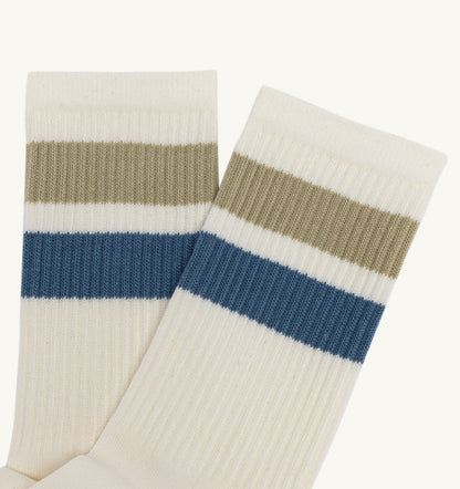 Kid STRIPED JACQUARD LOGO SOCKS KIDS