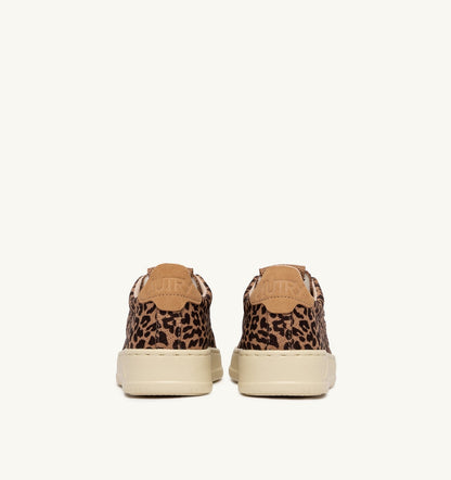 Woman MEDALIST EASEKNIT LOW SNEAKERS IN 'LEOPARD PRINT' BROWN AND BEIGE KNIT