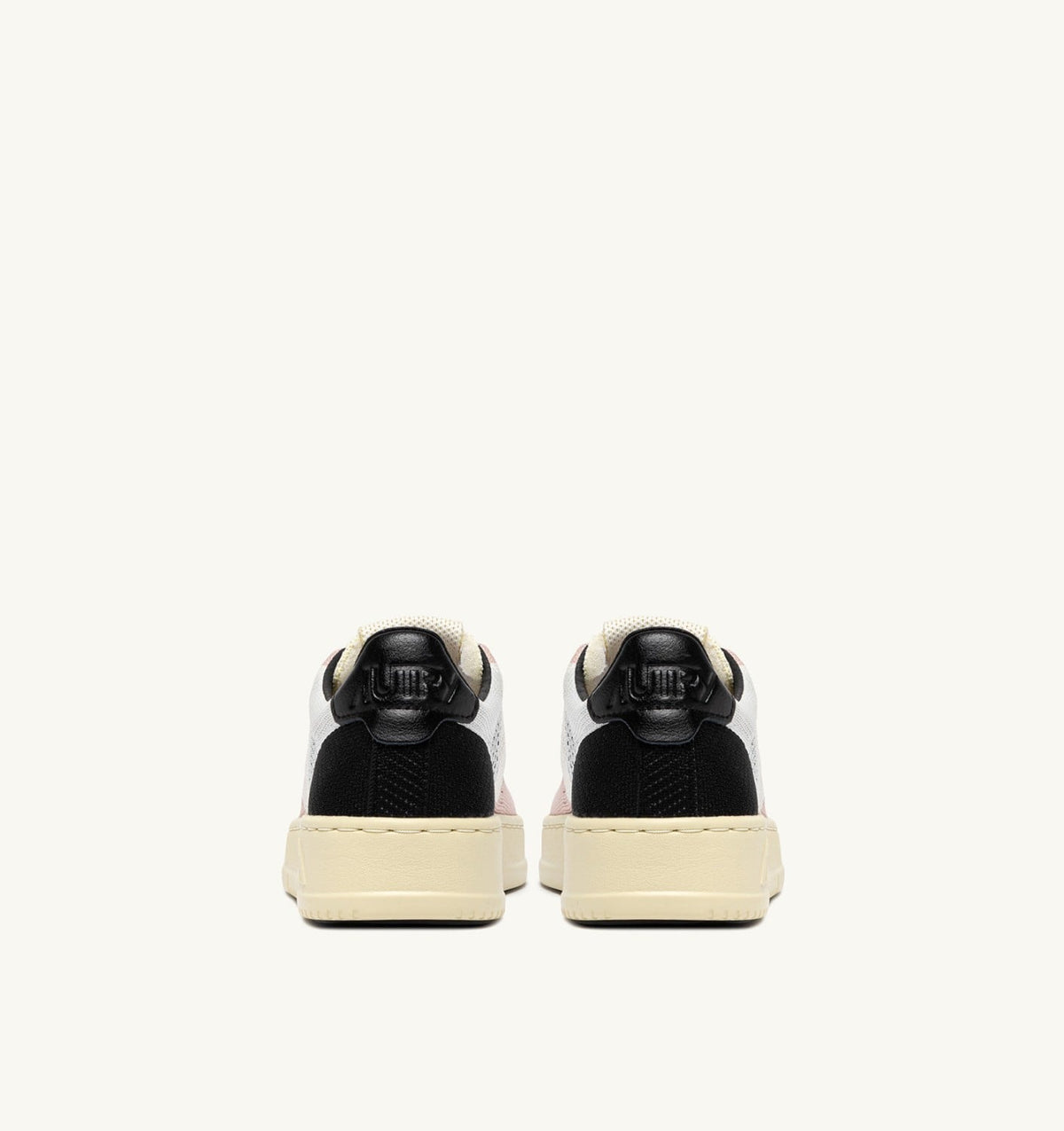 Woman MEDALIST EASEKNIT LOW SNEAKERS IN IVORY WHITE BLACK AND POWDER KNIT