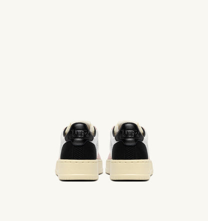 Woman MEDALIST EASEKNIT LOW SNEAKERS IN IVORY WHITE BLACK AND POWDER KNIT