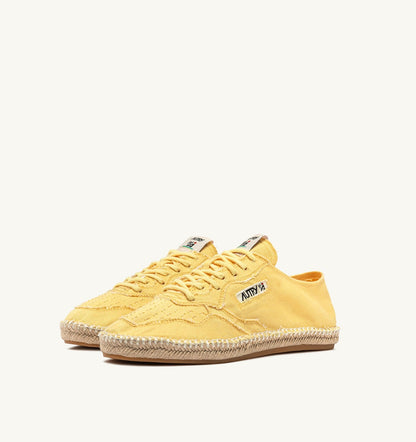 Woman SANDY ESPADRILLES IN PASTEL YELLOW CANVAS