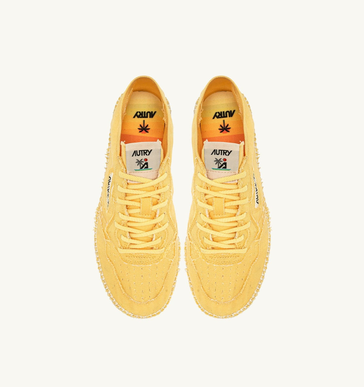 Woman SANDY ESPADRILLES IN PASTEL YELLOW CANVAS