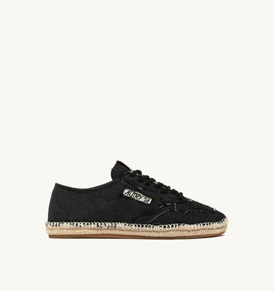 Woman SANDY ESPADRILLES IN BLACK CANVAS
