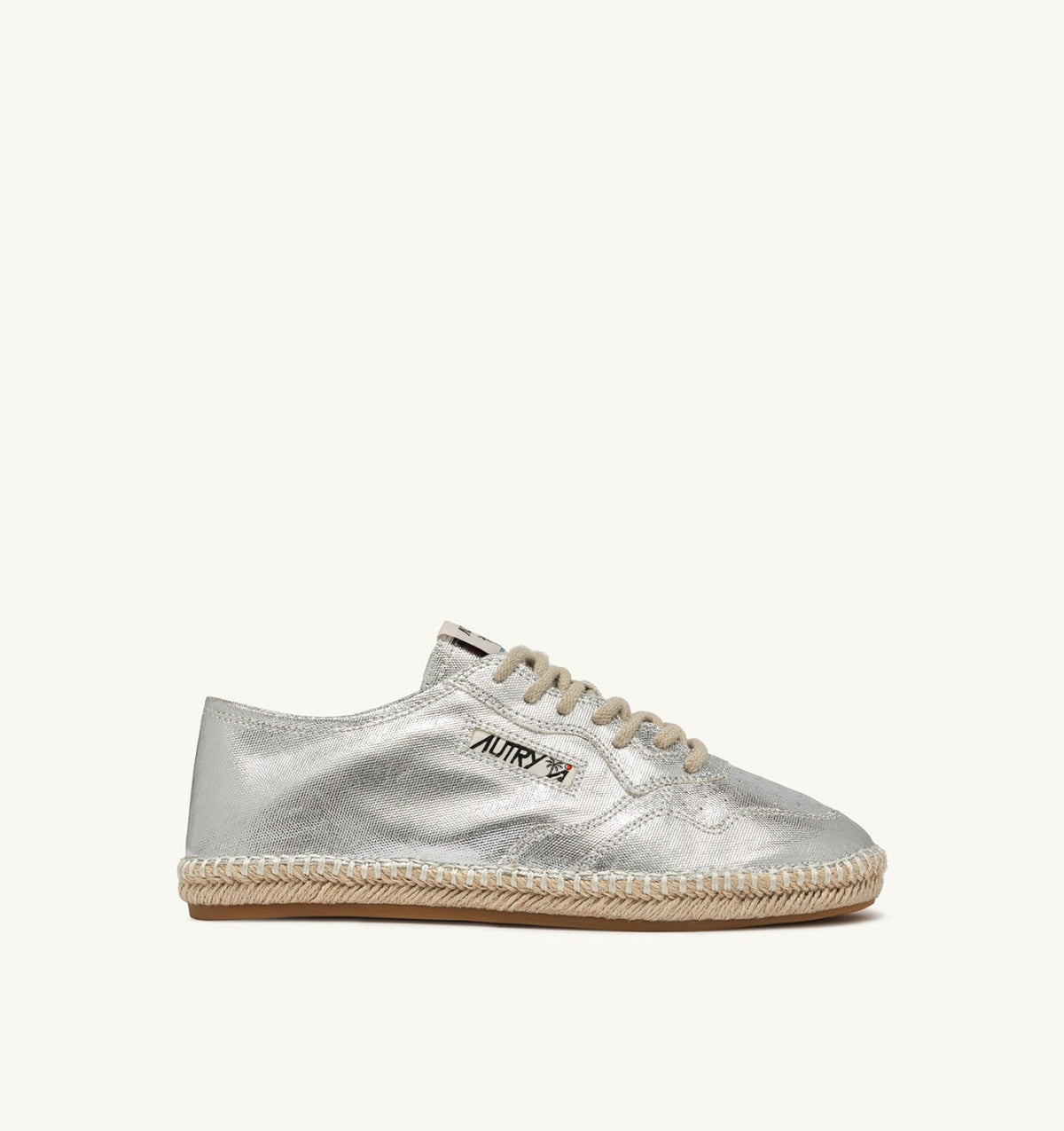 Woman SANDY ESPADRILLES IN SILVER CANVAS