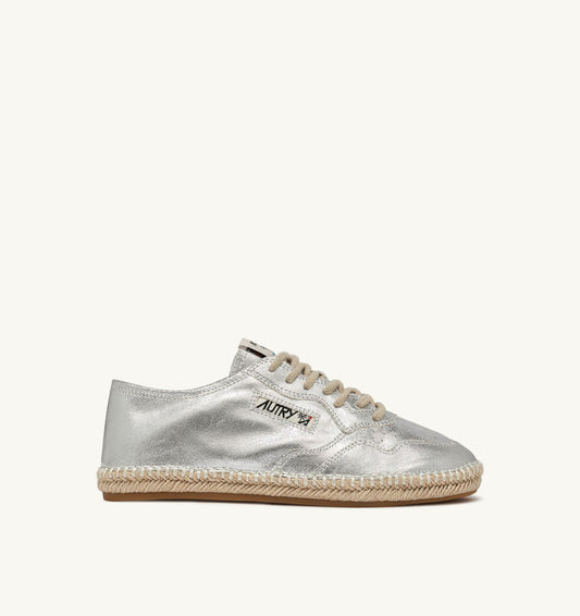 Woman SANDY ESPADRILLES IN SILVER CANVAS