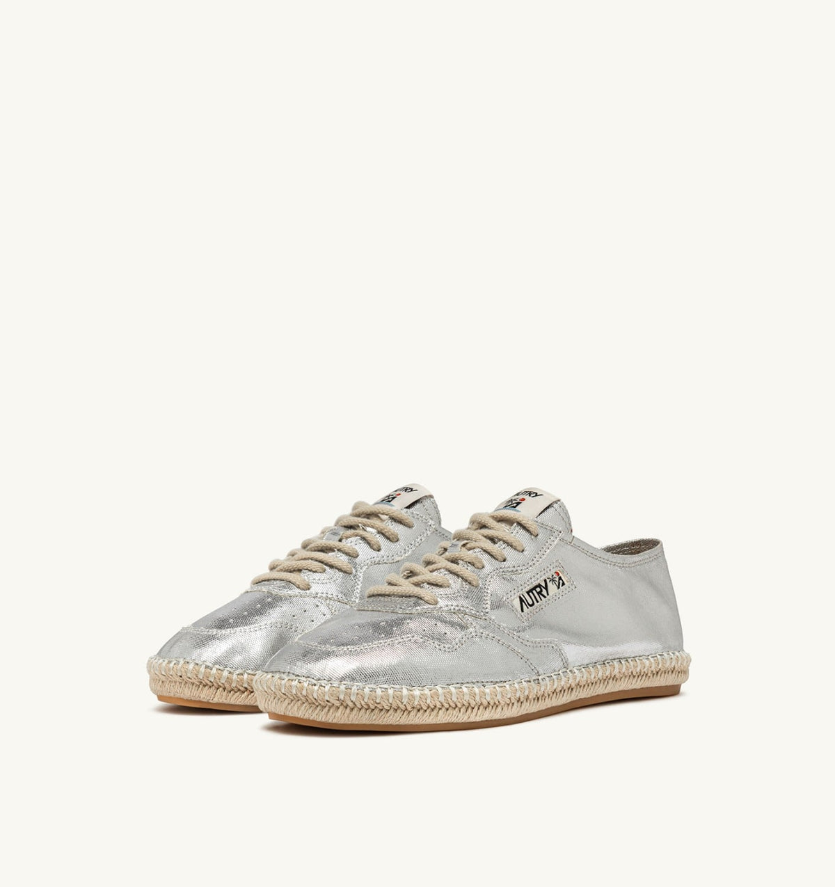 Woman SANDY ESPADRILLES IN SILVER CANVAS