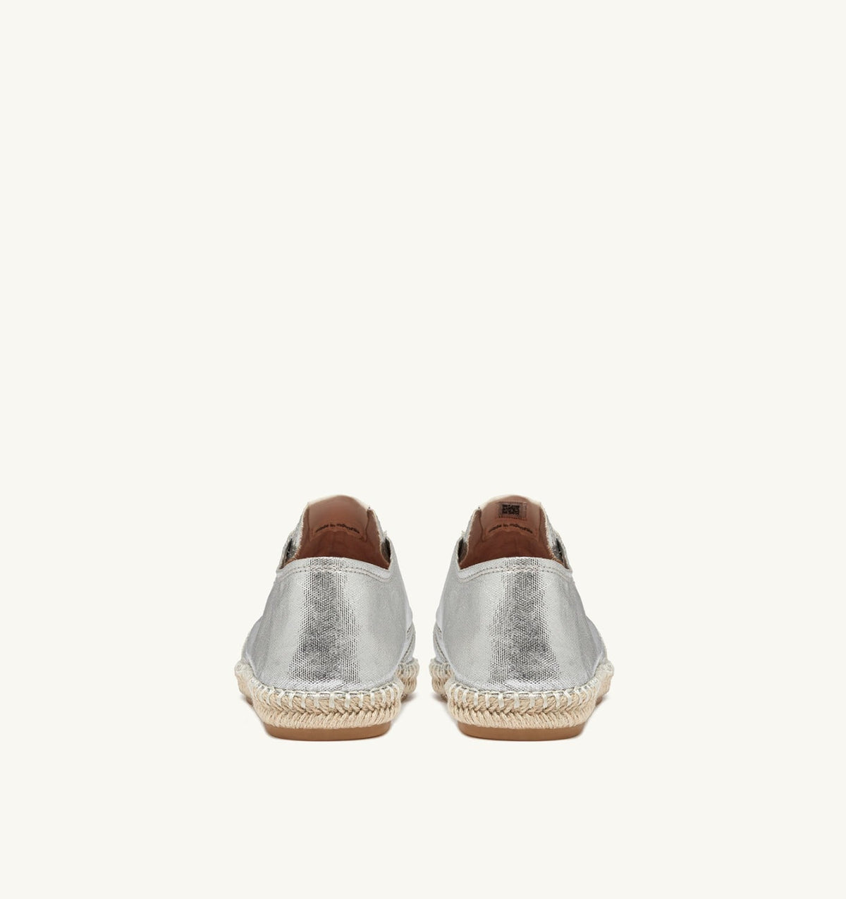 Woman SANDY ESPADRILLES IN SILVER CANVAS