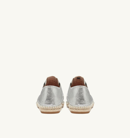 Woman SANDY ESPADRILLES IN SILVER CANVAS