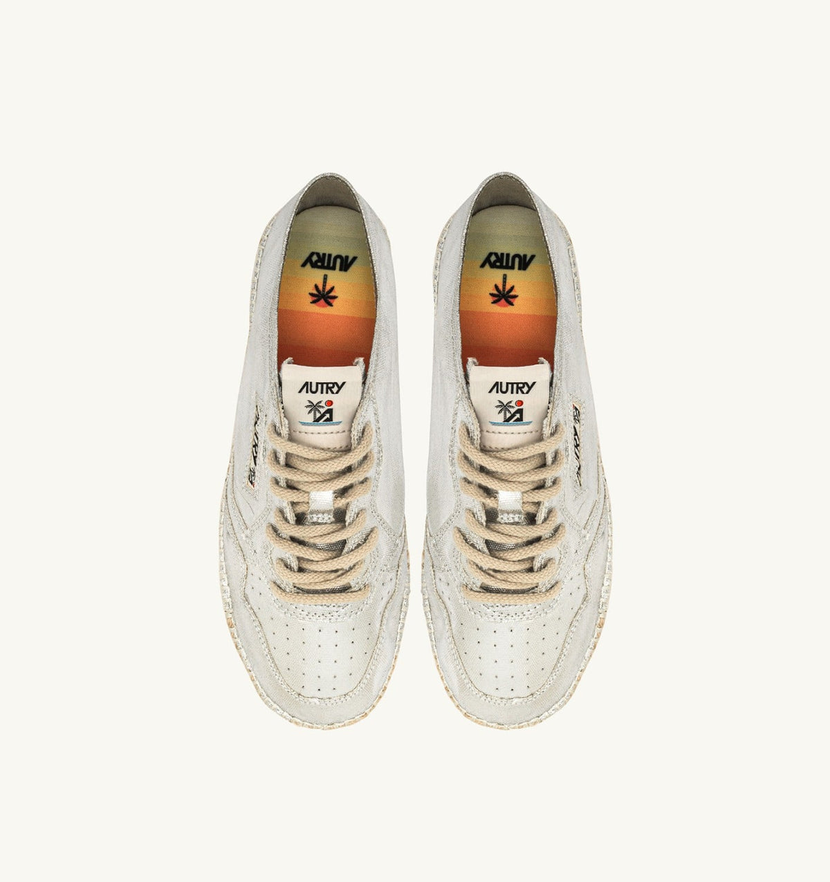 Woman SANDY ESPADRILLES IN SILVER CANVAS
