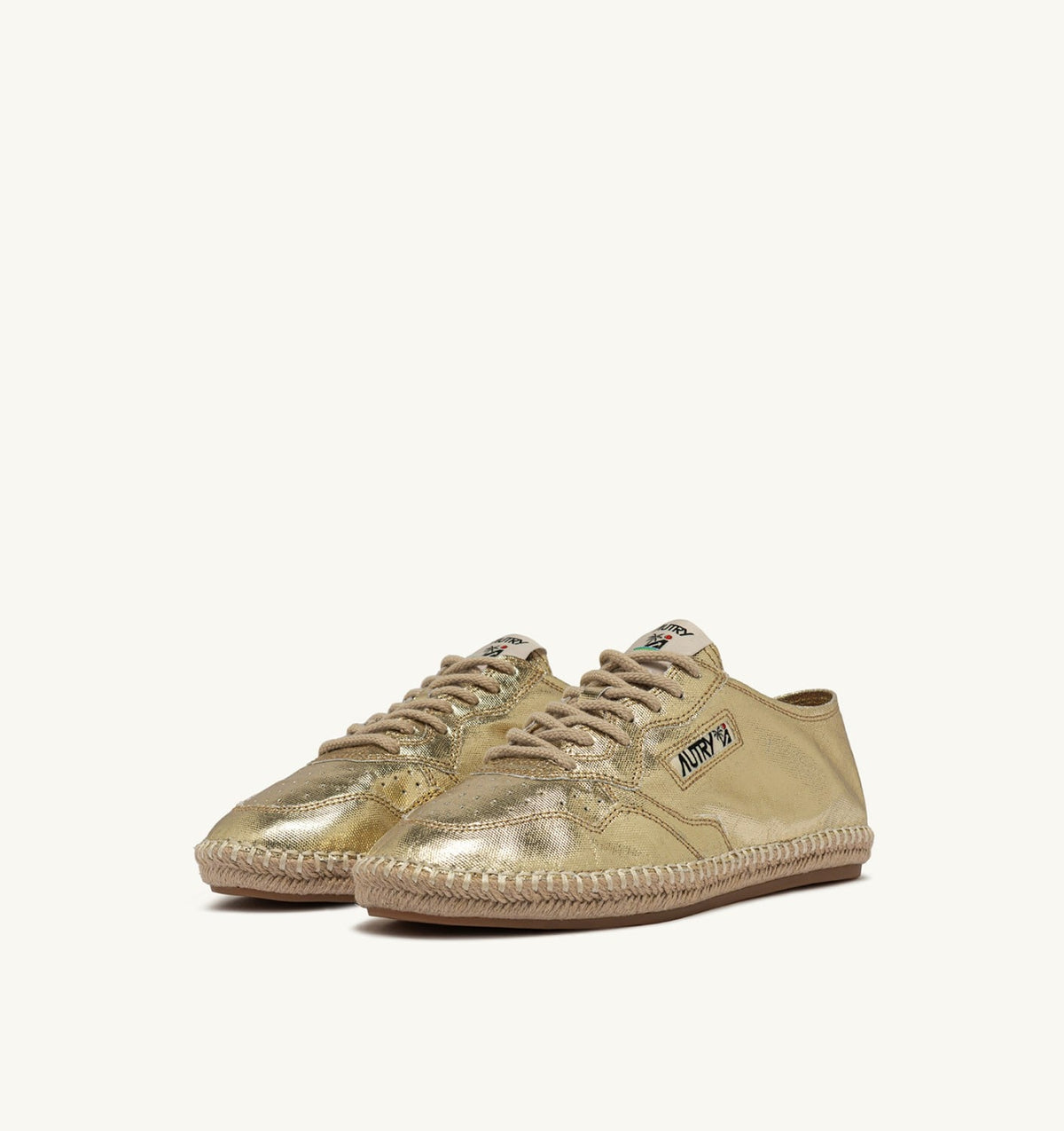 Woman SANDY ESPADRILLES IN GOLD CANVAS