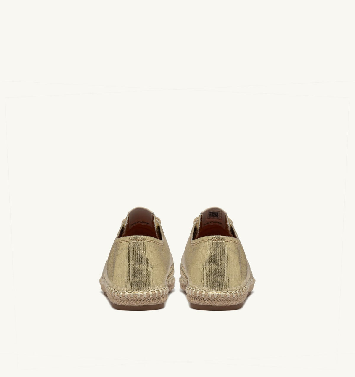 Woman SANDY ESPADRILLES IN GOLD CANVAS