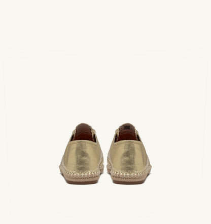 Woman SANDY ESPADRILLES IN GOLD CANVAS