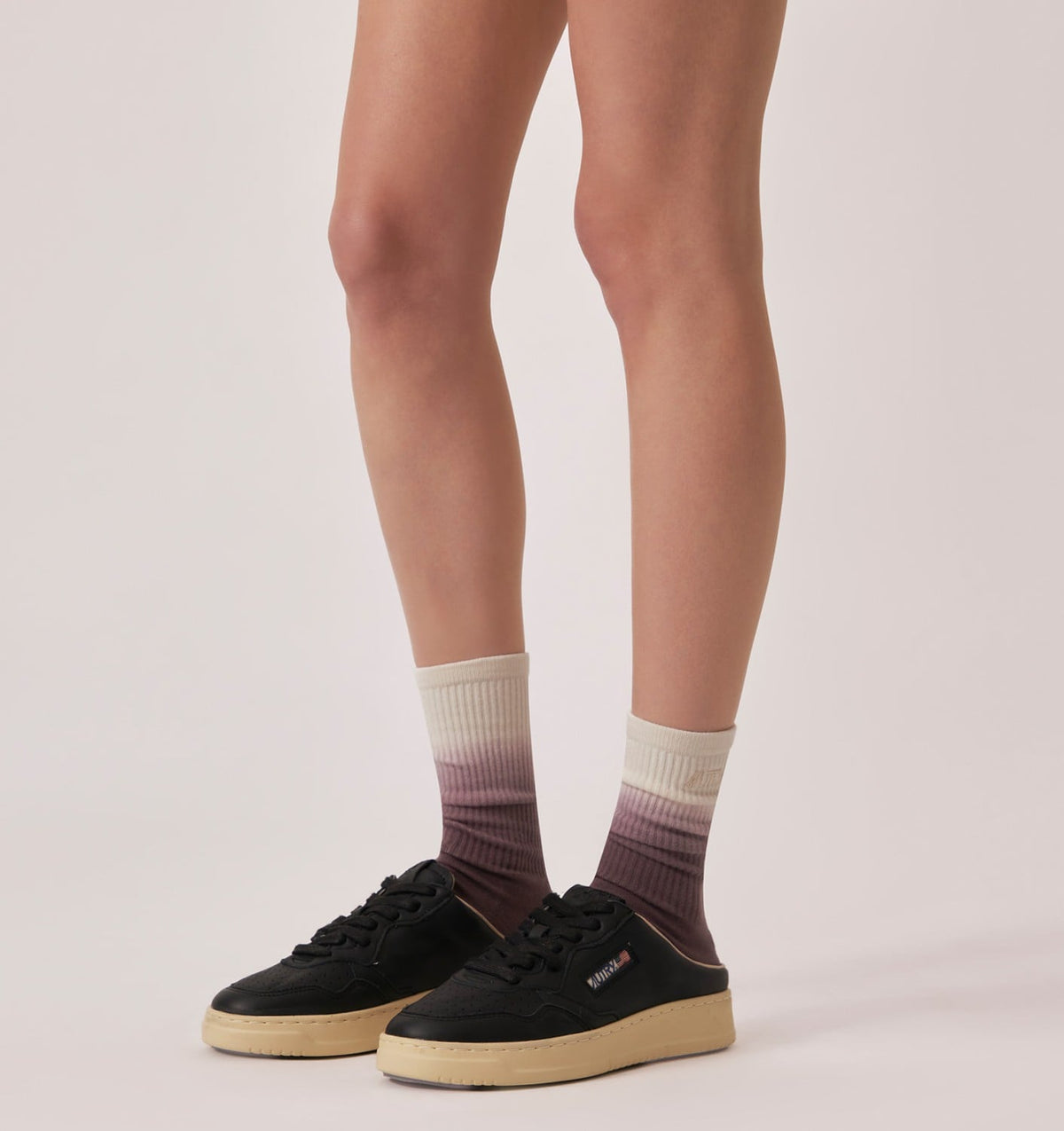 Woman MEDALIST MULE SNEAKERS IN NAPA LEATHER COLOR BLACK