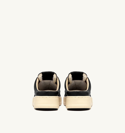 Woman MEDALIST MULE SNEAKERS IN NAPA LEATHER COLOR BLACK