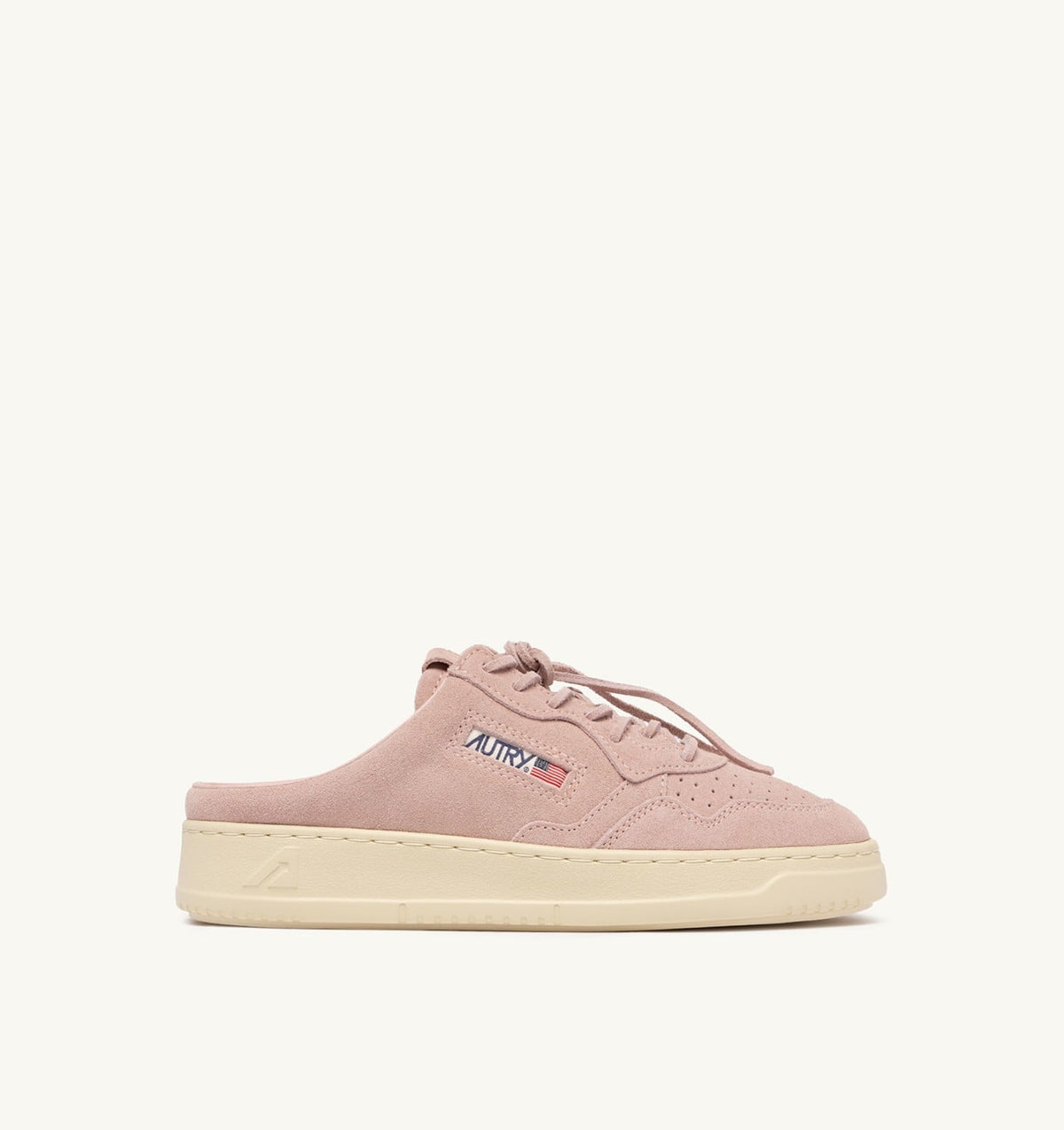 Woman MEDALIST MULE SNEAKERS IN SILK SUEDE