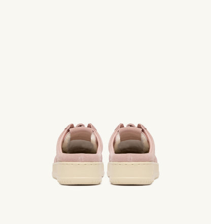 Woman MEDALIST MULE SNEAKERS IN SILK SUEDE