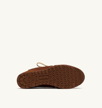 Woman WINDSPIN MULE SNEAKERS IN SHIRT BUFF AND AZURE LEATHER