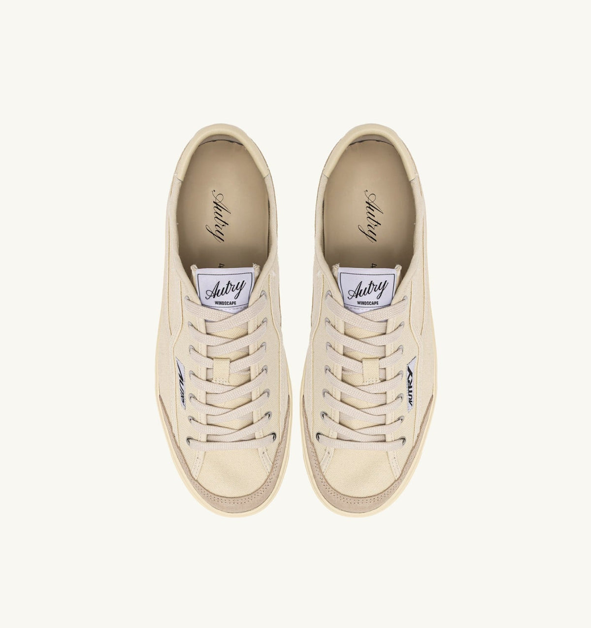 Woman WINDSCAPE LOW SNEAKERS IN CREAM CANVAS