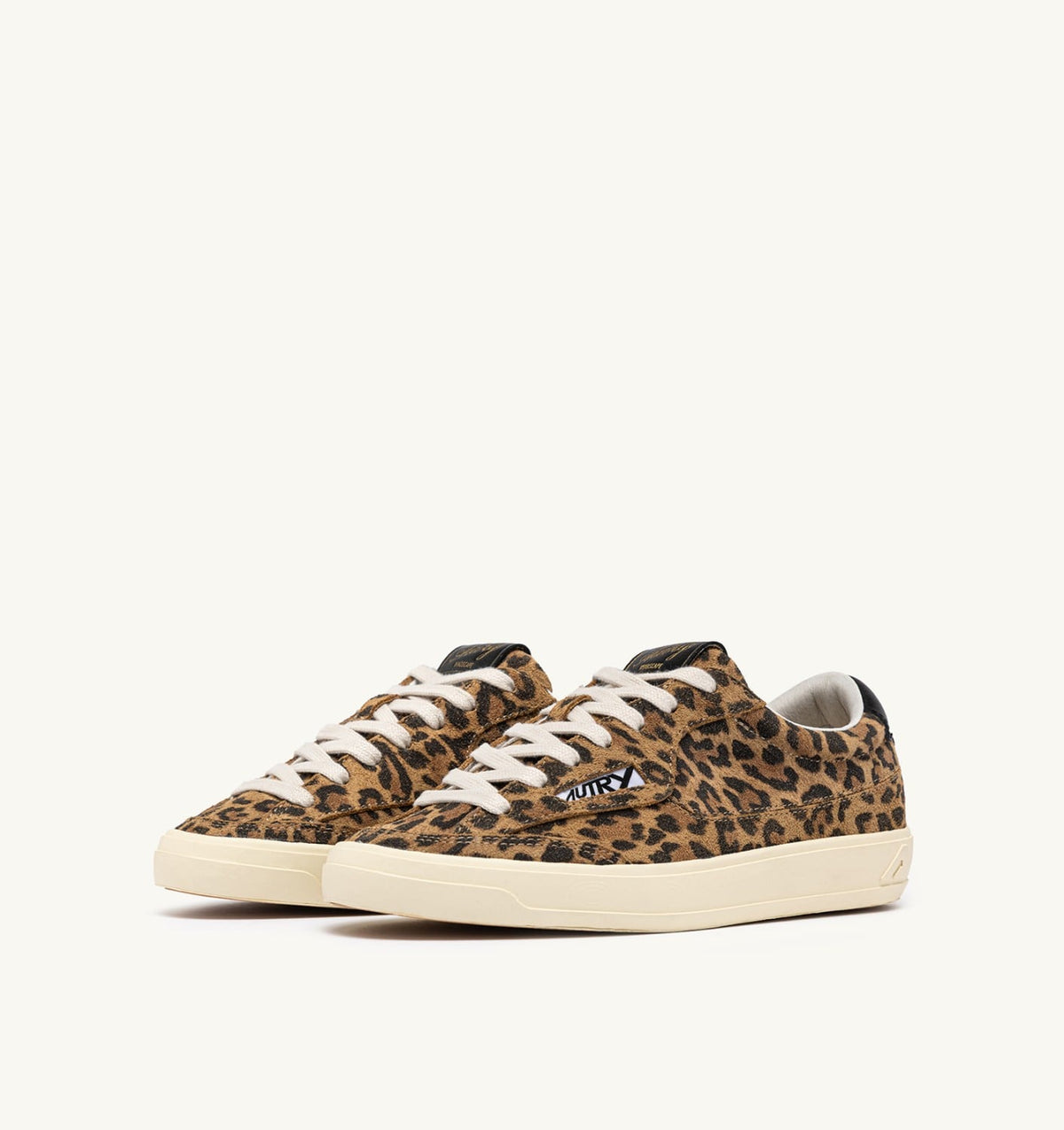Woman WINDSCAPE LOW SNEAKERS IN LEOPARD AND BLACK SUEDE