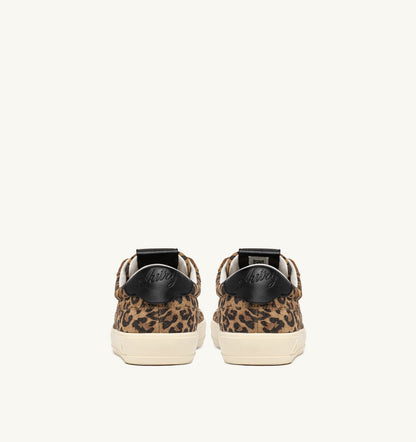 Woman WINDSCAPE LOW SNEAKERS IN LEOPARD AND BLACK SUEDE